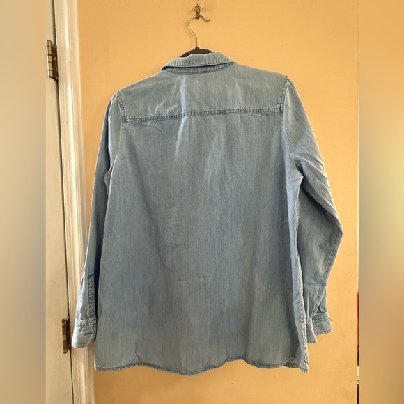 J. Jill Denim Blue Shirt, Medium - Picture 2 of 6